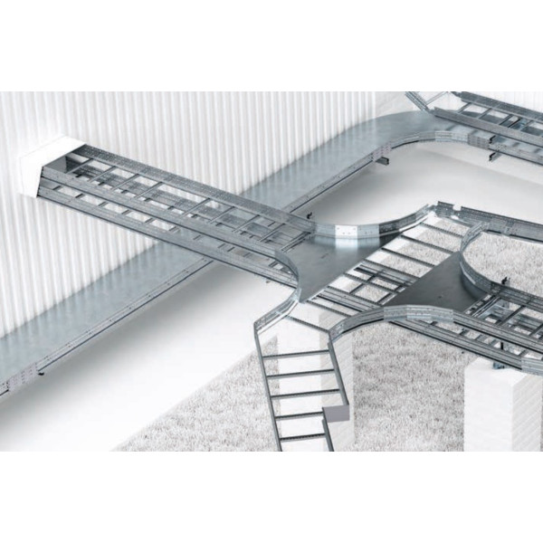 Лестничный оцинкованный лоток DKC LL1030 100х300х3000мм - фото №3