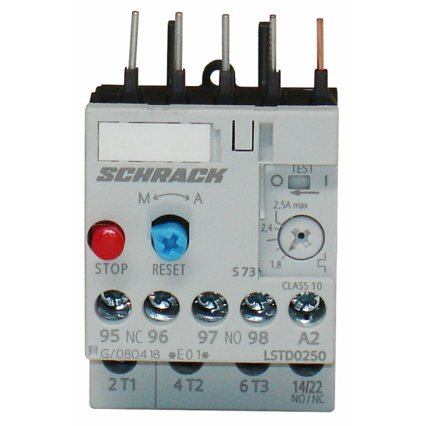 Тепловое реле Schrack LSTD0250 1,8-2,5А размер 00