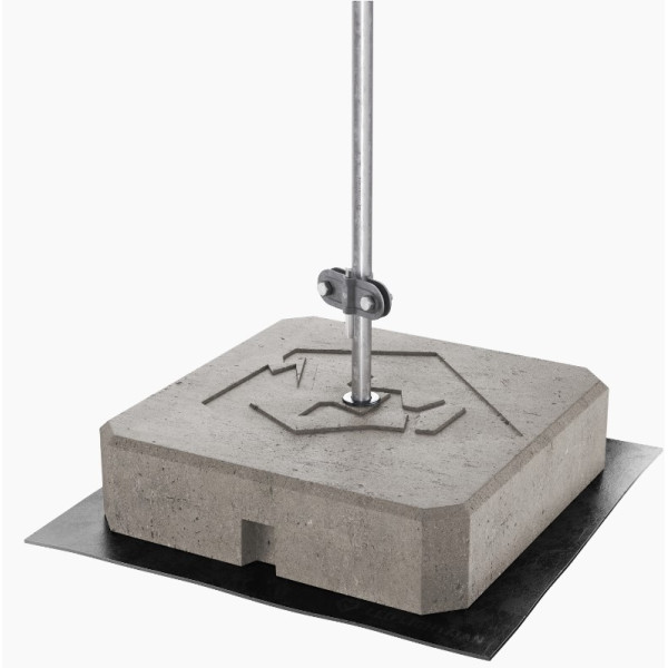 Блискавкоприймач Leo Lightman 2м Al з бетонною основою (407206) - фото №1