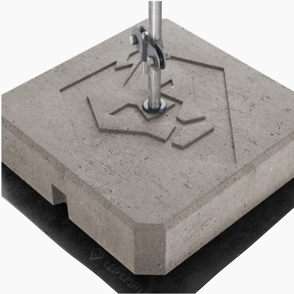 Блискавкоприймач Leo Lightman 2м Al з бетонною основою (407206) - фото №2