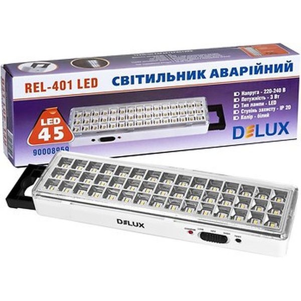 Світильник евакуаційного освітлення Delux REL-401 (90016959) - фото №1