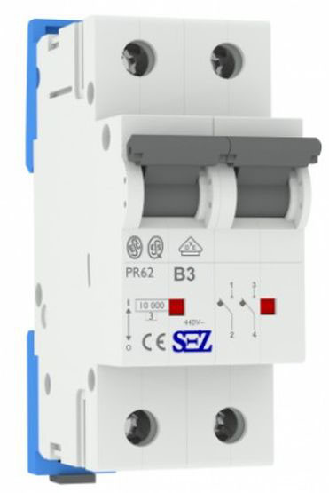 Двухполюсный автомат SEZ 62 B 3А 2P (PR62B3А)