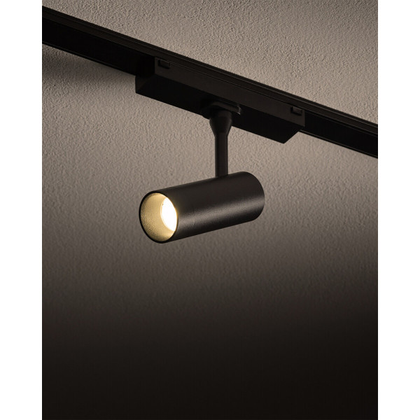 Магнитный трековый светильник Nowodvorski 11314 UT-LVM Spot LED 1x5W 3000K 450Lm IP20 черный - фото №1