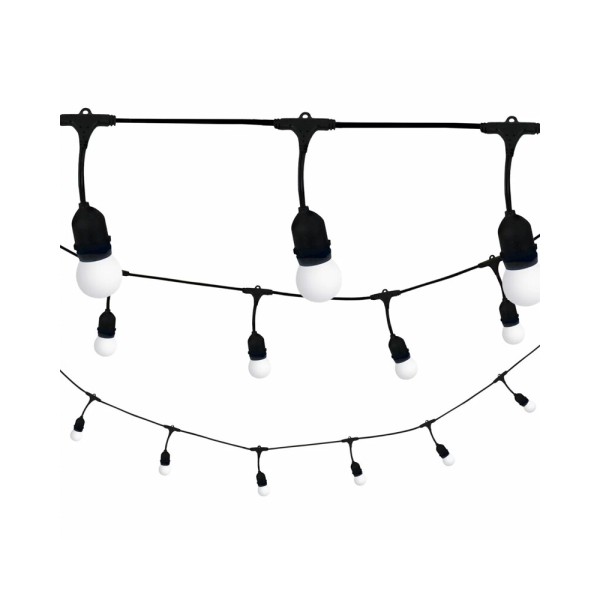 Гирлянда Goldlux 308207 Party M E27 10x6W 3000K 50Lm IP44 с белыми лампочками