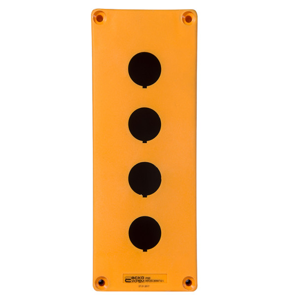 4-місний корпус Аско-Укрем HJ9-4 жовтий (A0140020040) - фото №3