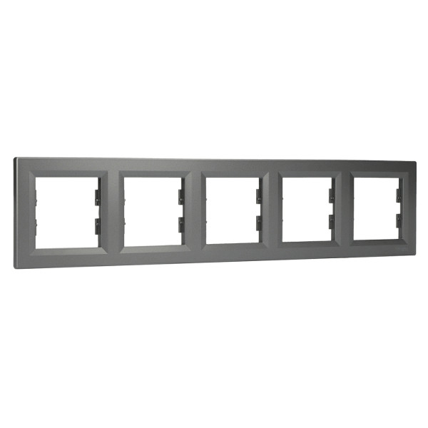 Рамка на 5 мест сталь Asfora, EPH5800562 - фото №1