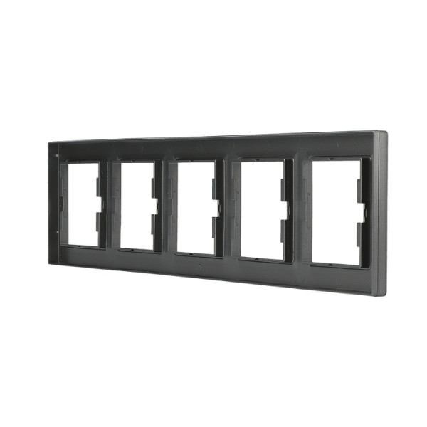 Рамка на 5 мест сталь Asfora, EPH5800562 - фото №3