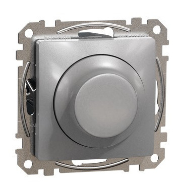 Поворотний світлорегулятор Schneider Electric Sedna Design & Elements RC 3-370 Вт алюміній SDD113501