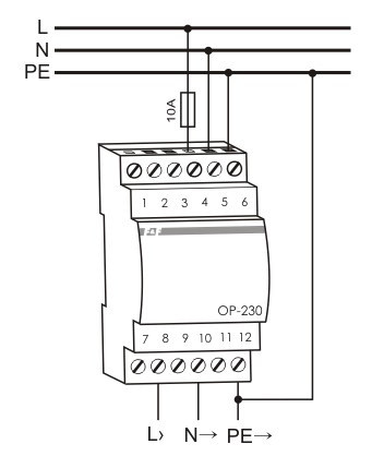 Помехоподавляющий ограничитель F&F OP-230 230В AC 0,5 мА - фото №6