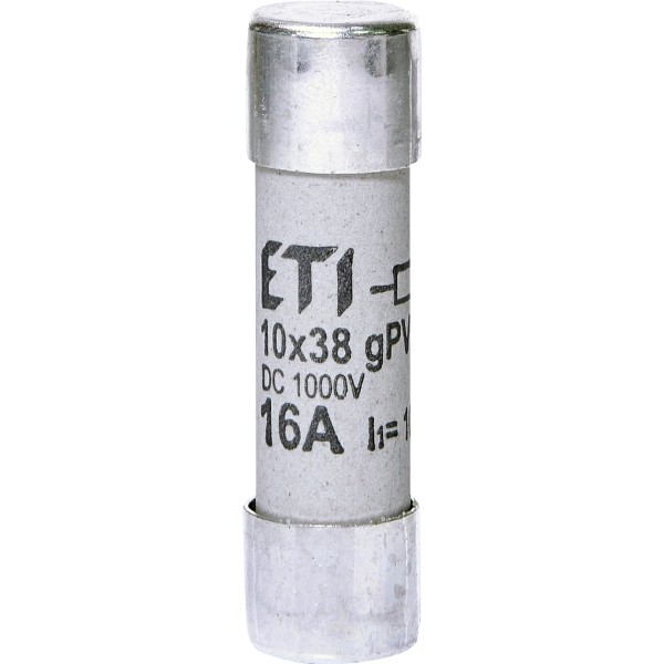 Запобіжник ETI 002625107 CH 10x38 gPV 16A 1000V (10kA) UL