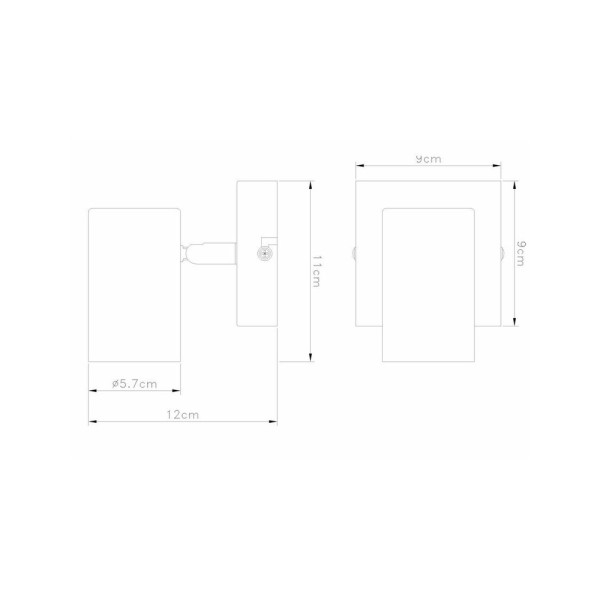 Спот Reality 838501-37 Quentin GU10 1x15W IP20 Wh - фото №2