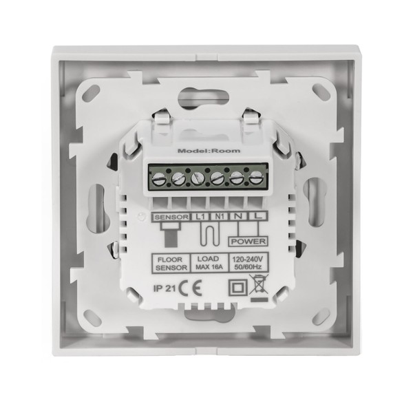 Программируемый терморегулятор Easytherm ET40 с функцией WI-FI 16А 3200Вт (белый) - фото №1