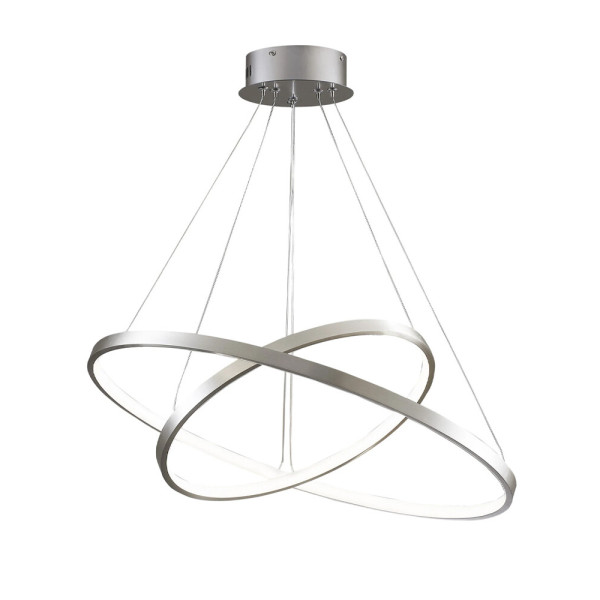 Подвесной светильник, люстра Goldlux 330017 Lea 2 Led 2x35W 4000K 4600Lm IP20 Серебро