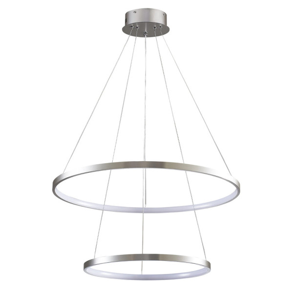 Подвесной светильник, люстра Goldlux 330017 Lea 2 Led 2x35W 4000K 4600Lm IP20 Серебро - фото №1