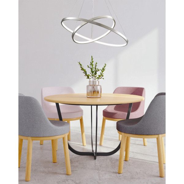 Подвесной светильник, люстра Goldlux 330017 Lea 2 Led 2x35W 4000K 4600Lm IP20 Серебро - фото №3