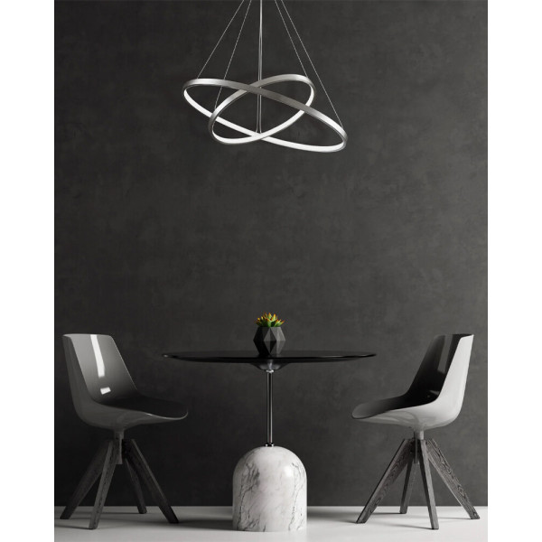 Подвесной светильник, люстра Goldlux 330017 Lea 2 Led 2x35W 4000K 4600Lm IP20 Серебро - фото №4