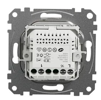 Универсальный поворотный светорегулятор Schneider Electric белый SDD111502 - фото №3