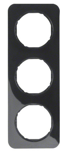 Рамка 3-местная, черная Berker R.1