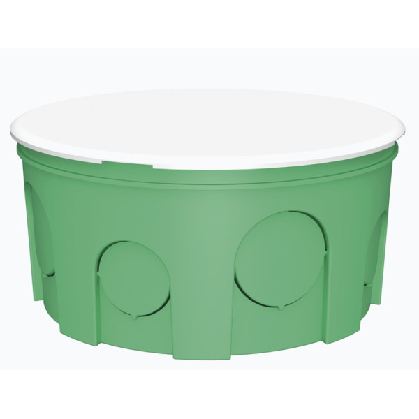 Монтажная коробка для сплошных стен Plank Electrotechnic BOXES MB103 (PLK6103500) типа МВ 100х50мм (салатовая) - фото №1