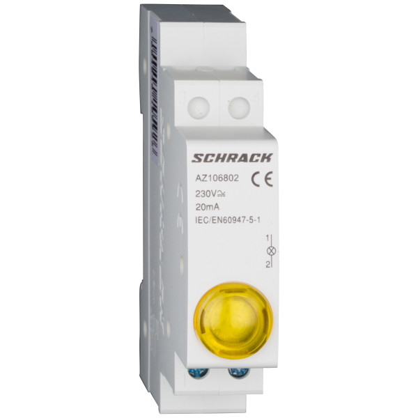 Жовтий модульний LED індикатор Schrack AZ106802 230В AC