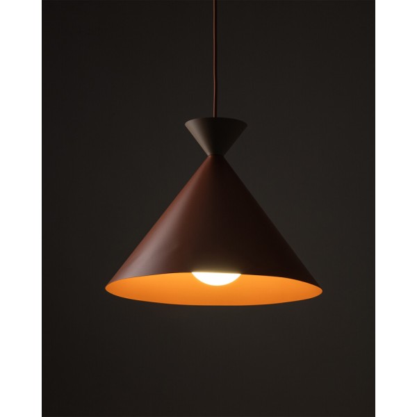 Підвісний світильник, люстра TK Lighting 11007 Matteo L E27 1x15W IP20 цегляний - фото №2