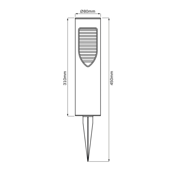 Вуличний світильник на сонячній батареї Goldlux 329455 Addis LED 4000K IP44 чорний - фото №3