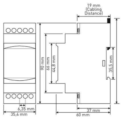 Реле контролю фаз Tense GKM-02F (без контролю нуля) - фото №1