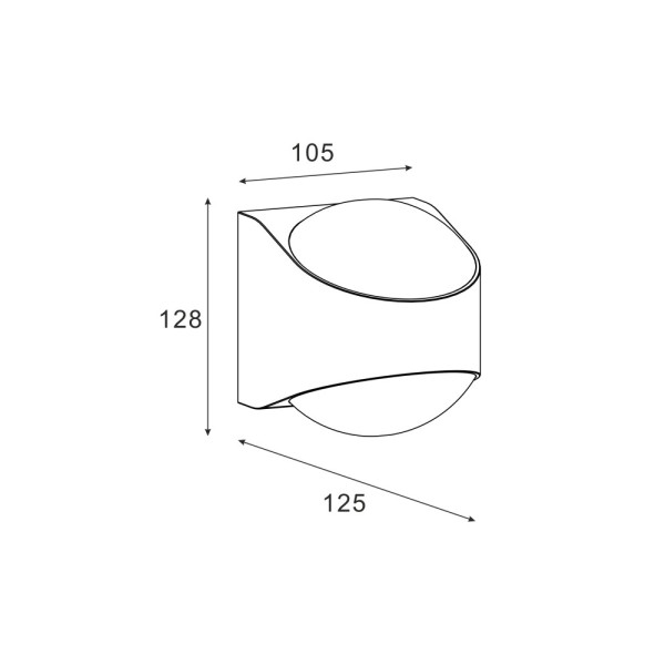 Уличный светильник Zuma Line 5905316666160 Lucent LED 1x12W 4000K 1100Lm IP65 черный - фото №1