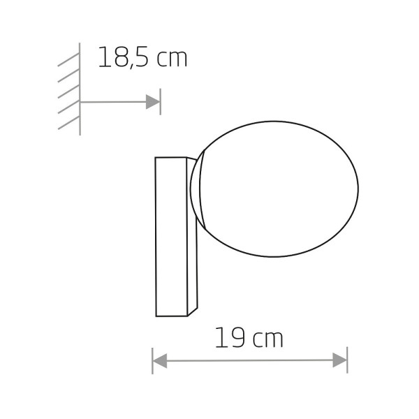 Бра, настінний світильник Nowodvorski 8132 Ice egg G9 1x25W IP44 Bl - фото №1