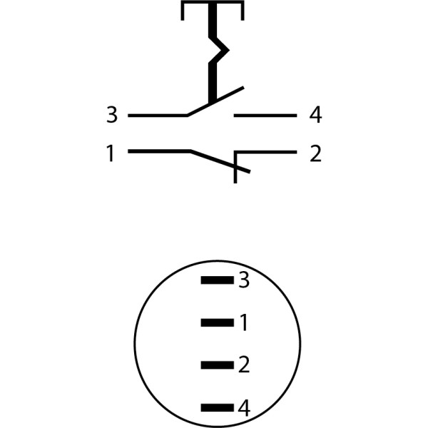 Металева кнопка Аско-Укрем TYJ 22-311 1NO+1NC (A0140010125) - фото №5