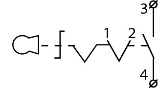 Одноместный пост Аско-Укрем XAL-B142Н29 с переключателем 0-1 и ключом (A0140020013) - фото №6
