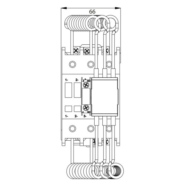 Контактор ETI 004649140 CEM 65CN.10 (50/60кВАр-400/440V) - фото №2