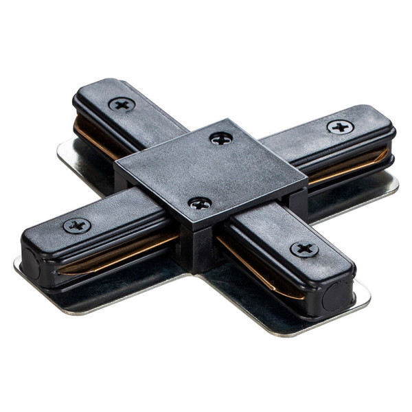 Хрестовий з'єднувач для шинопроводів Videx (VL-TRF-CTX-B) чорний