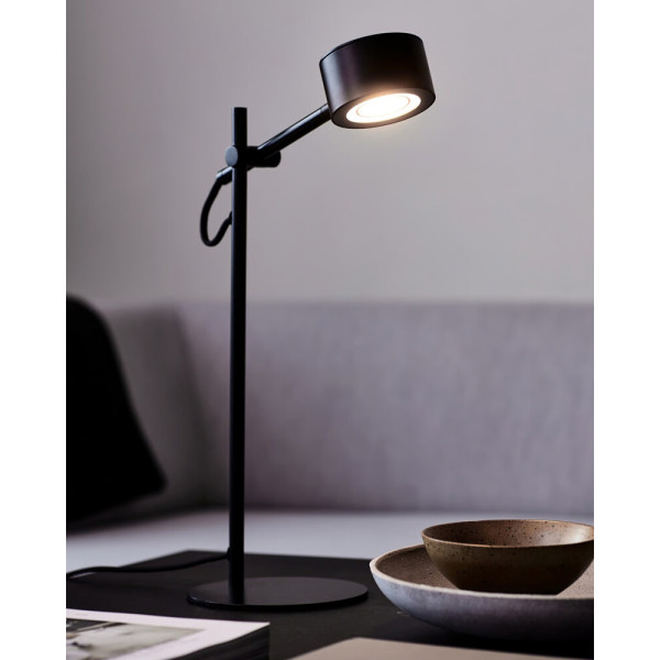 Настольная лампа Nordlux 2010835003 Clyde LED 1x4W 2700K 350Lm IP20 черная - фото №1
