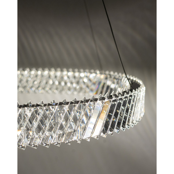 Підвісний світильник, люстра Nowodvorski 11706 Luxora Round LED 1x38W 3000K 3400Lm IP20 хром - фото №2