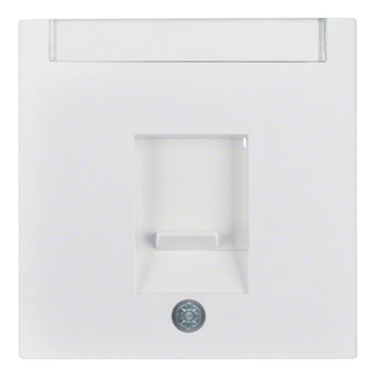 Накладка для суппортов под модуль RJ12/RJ45 полярная белизна Berker S.1