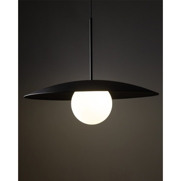 Підвісний світильник, люстра TK Lighting 10637 Slate E27 1x15W IP20 чорний - фото №1
