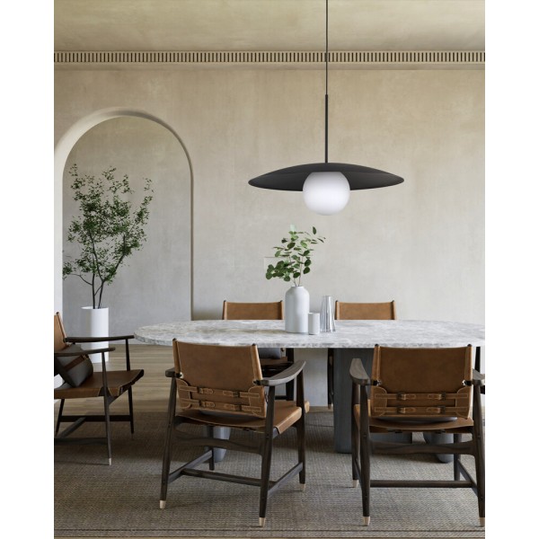 Підвісний світильник, люстра TK Lighting 10637 Slate E27 1x15W IP20 чорний - фото №2