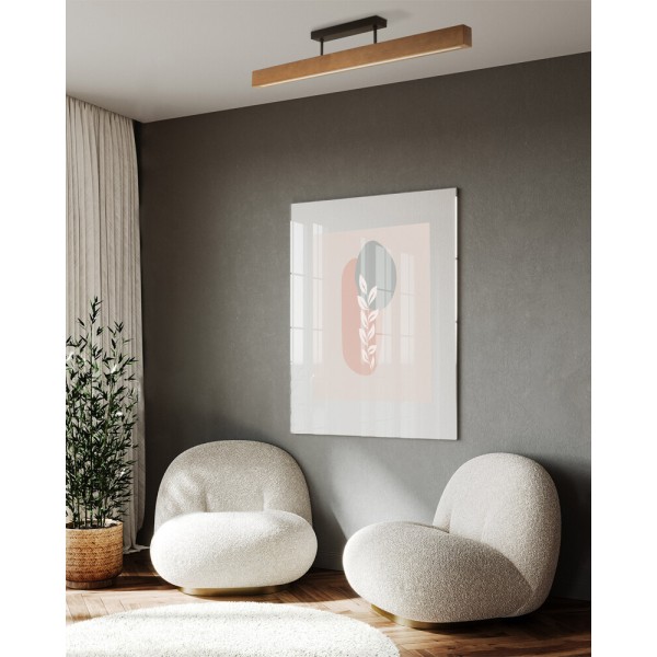 Люстра TK Lighting 6614 Teo LED 1x22W 3000K 2807Lm IP20 коричнева - фото №1