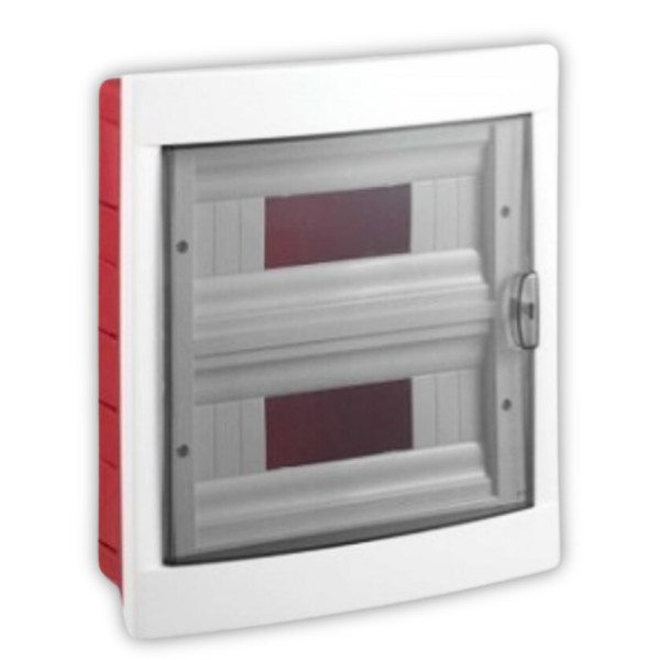 Вбудований пластиковий щит UEC ЩРВ-П-24 285х330х100мм IP40