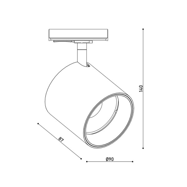 Трековий світильник Kloodi KD-GOLF 24W 4K BK LED 1920Lm IP20 чорний - фото №2