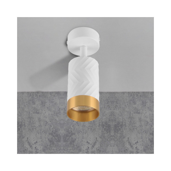 Світильник поворотний, спот Goldlux 323590 Arras GU10 1x10W IP20 Білий - фото №4