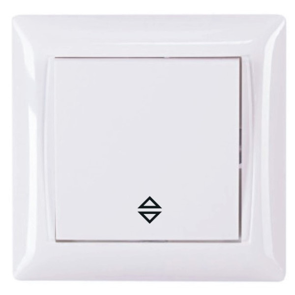 Выключатель проходной TNSy Latina IP20 белый (TNSy5000158)