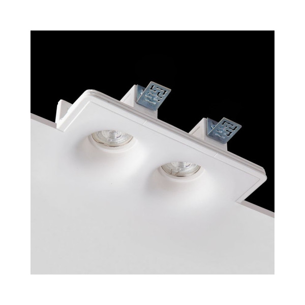 Гипсовый точечный врезной светильник Imperium Light 150215.01.01 Rondo GU10/GU5.3 2x50W IP20