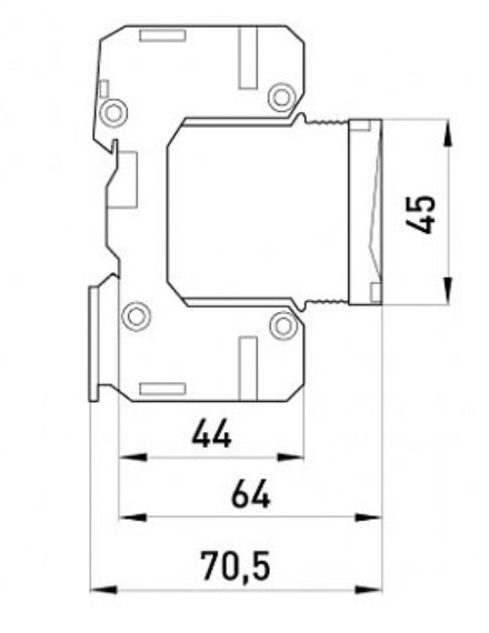 Устройство защиты от импульсных перенапряжений E.next 82.003 e.POII.3 - фото №2