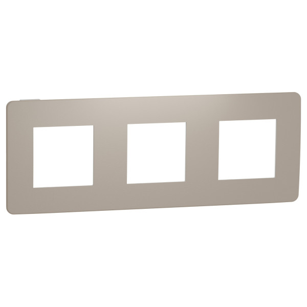 Трехпостовая рамка Schneider Electric NU280626 (песочный/белый)