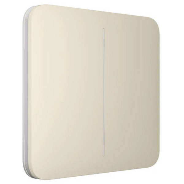 Клавиша умного выключателя 2кл Ajax 46018.144.IV SoloButton для LightSwitch слоновая кость (29832) - фото №1
