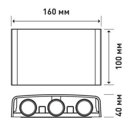 Накладний світильник Maxus MWL 6Вт 3000/4100/6500К IP65 WH Square (1-MWL-6W-WHS) - фото №4