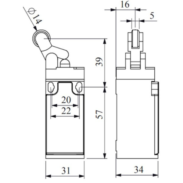 Конечный выключатель EMAS L3K13MIP411 - фото №6