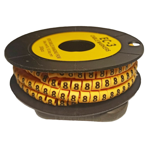 Маркер TNSy МК3 4-6мм² символ «8» 350шт (TNSy5502462)